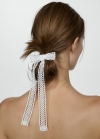 Mango Pack 2 pasadores lazo crochet - Blanco