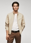 Mango Chaqueta bomber 100% algodón - Gris claro/pastel