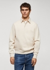 Mango Sudadera polo algodón - Arena