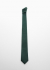 Mango Corbata micro estampado - Verde oscuro