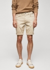 Mango Bermudas vaqueras slim fit - Beige
