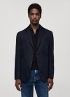 Mango Americana slim fit algodón - Azul marino oscuro