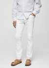 Mango Jeans Jan slim fit - Blanco