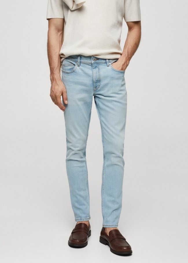 Mango Jeans skinny fit - Azul claro