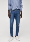 Mango Jeans Tom tapered cropped - Azul oscuro