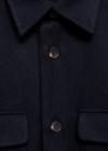 Mango Camisa margonu - Azul marino