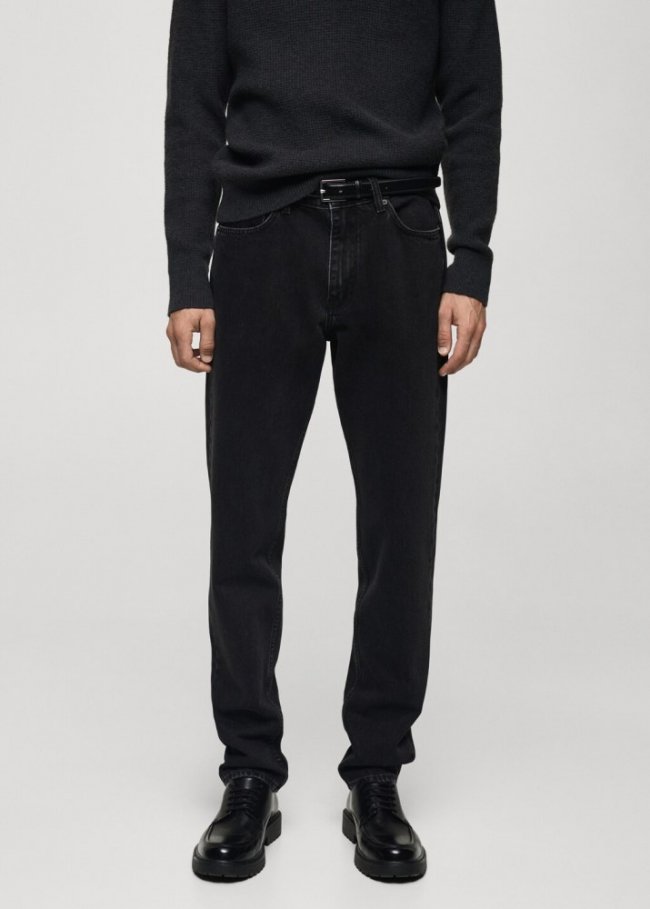 Mango Jeans Bob regular fit negro - Denim negro
