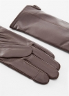 Mango Guantes piel - Marrón