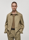 Mango Chaqueta bomber cremallera - Khaki
