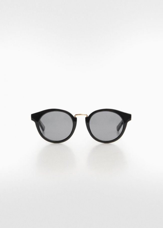 Mango Gafas de sol puente metálico - Negro