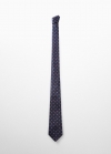 Mango Corbata estampado anti manchas - Azul marino