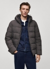 Mango Anorak acolchado impermeable termoregulador - Gris