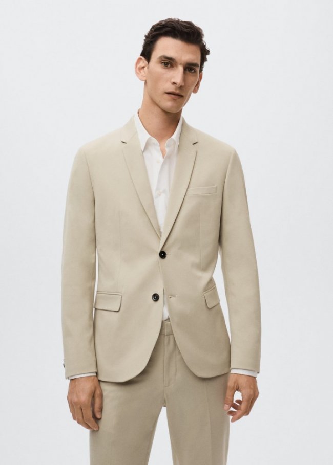 Mango Americana traje super slim fit - Arena