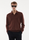 Mango Polo 100% lana merino manga larga - Vino