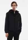 Mango Chaqueta acolchada capucha water-repellent - Negro