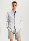 Mango Camisa ligera tencel-lino - Blanco