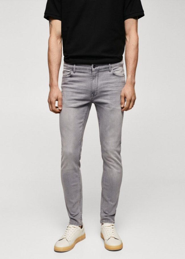 Mango Jeans Jude skinny fit - Gris