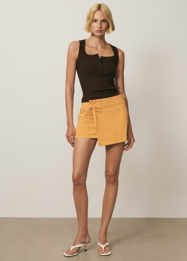 Mango Sandalia tacón kitten - Blanco
