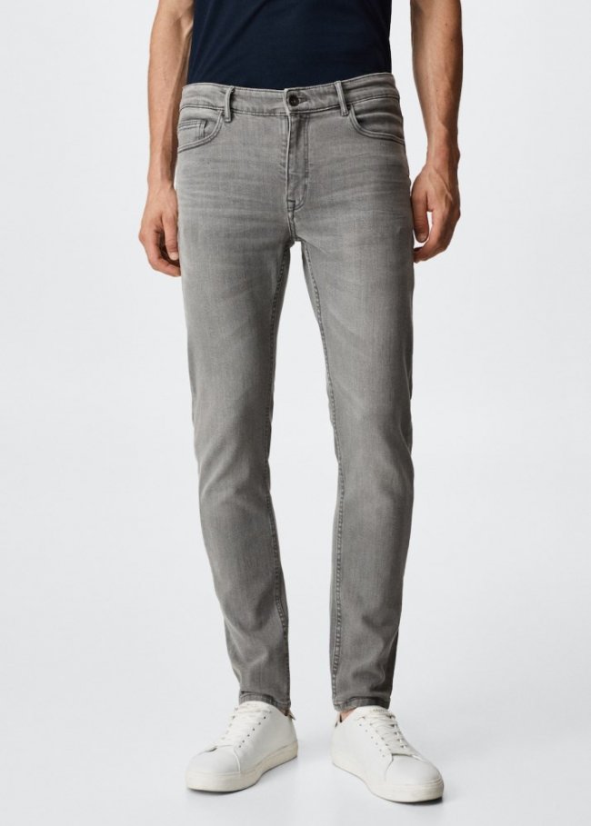 Mango Jeans Jude skinny fit - Gris