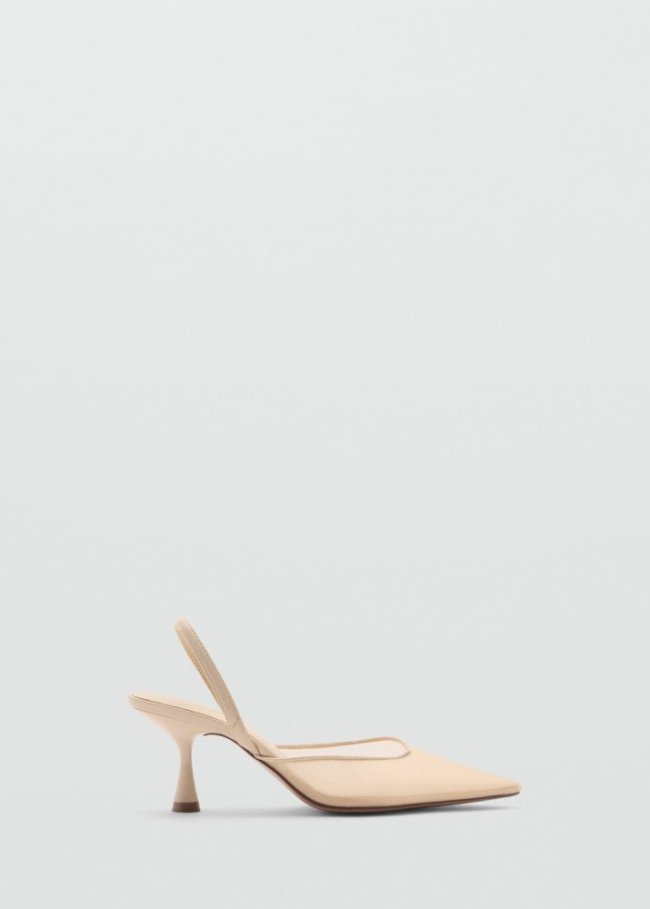 Mango Zapato mesh destalonado - Nude