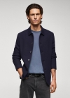 Mango Chaqueta algodón bolsillos - Azul marino