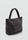 Mango Bolso shopper acolchado - Gris antracita