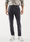 Mango Pantalón slim fit tejido técnico - Gris oscuro vigoré