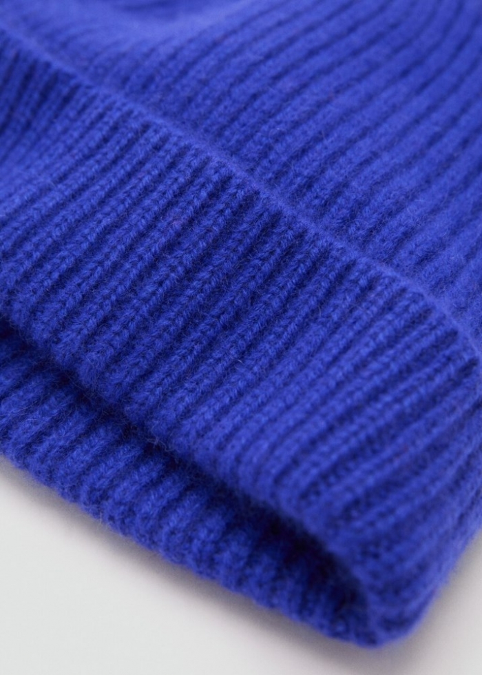 Mango Gorro lana cashmere - Azul