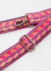 Mango Correa bolso estampada - Rosa fluor