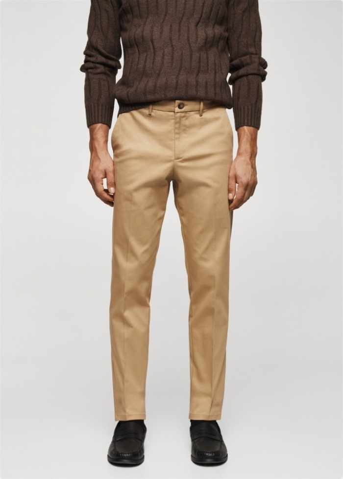 Mango Pantalón chino slim fit - Marrón medio