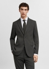 Mango Americana traje slim fit tejido comfort stretch - Verde