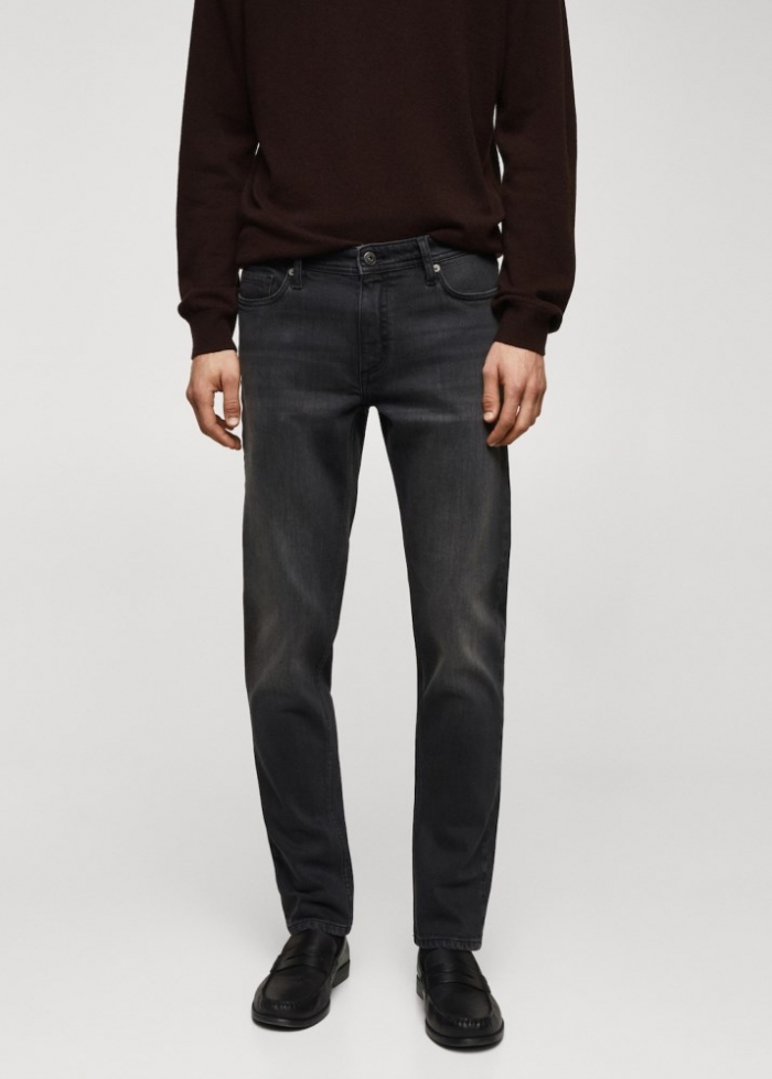 Mango Jeans Jan slim fit - Gris oscuro