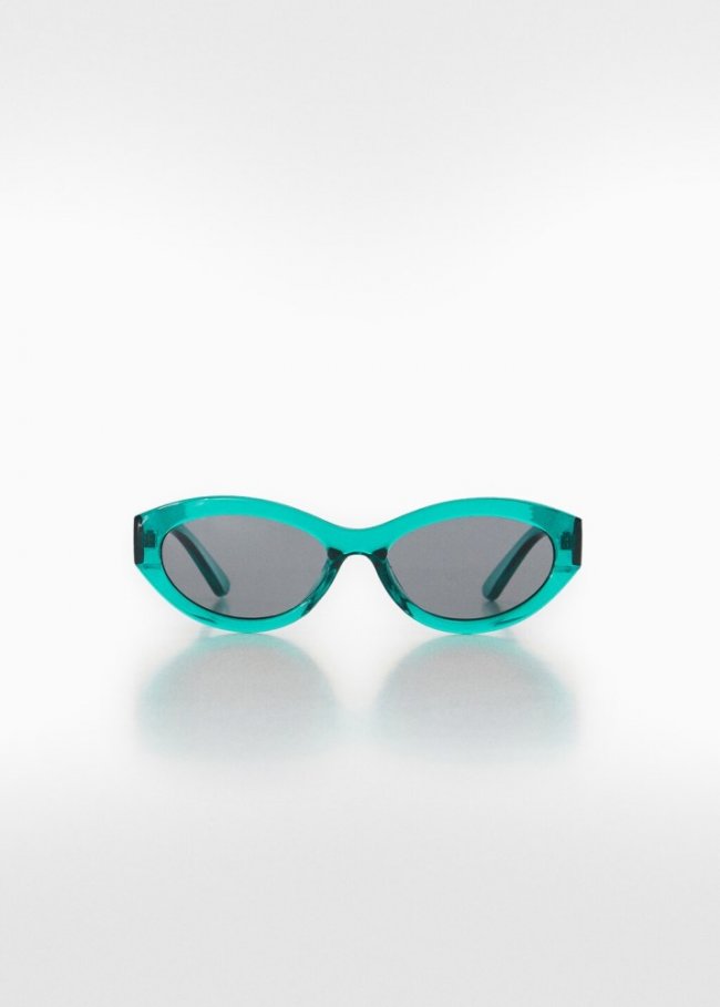 Mango Gafas de sol retro - Azul petróleo