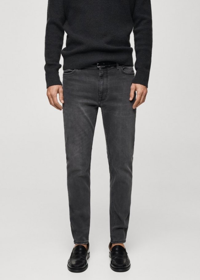 Mango Jeans Jude skinny fit - Gris oscuro