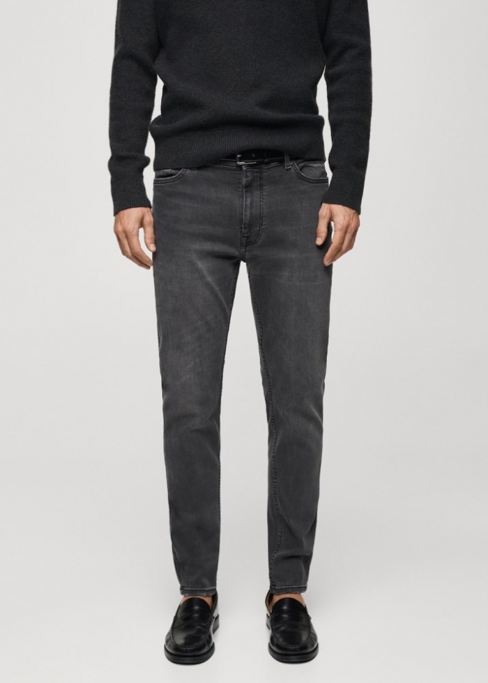 Mango Jeans Jude skinny fit - Gris oscuro