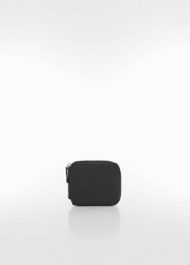 Mango Billetero tarjetero anti contacless - Negro