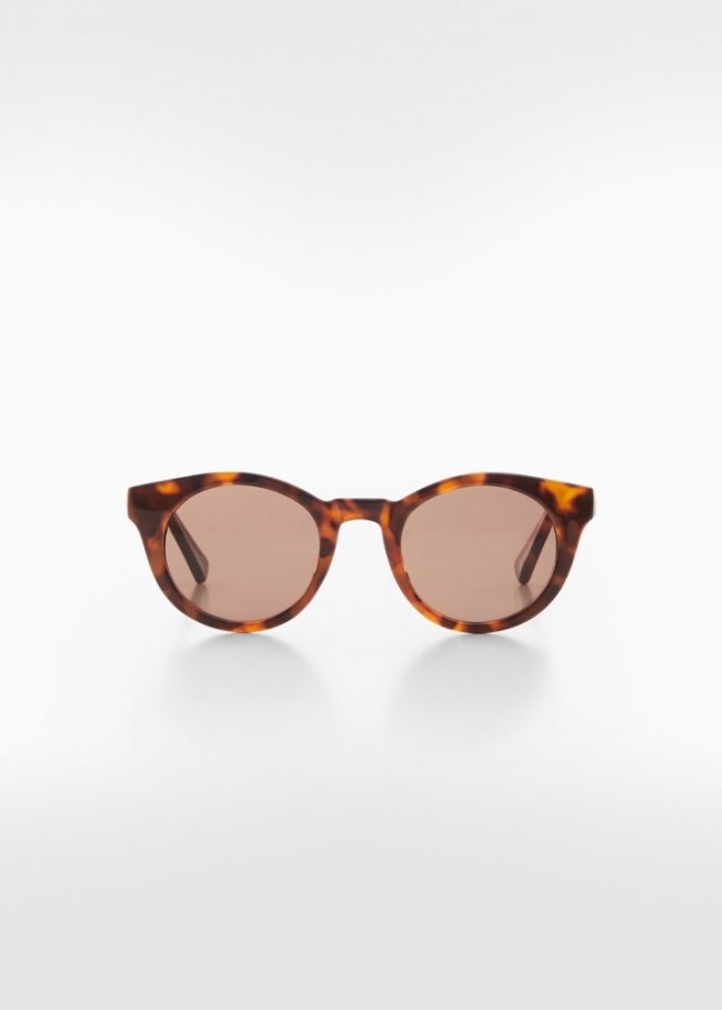 Mango Gafas de sol retro - Chocolate