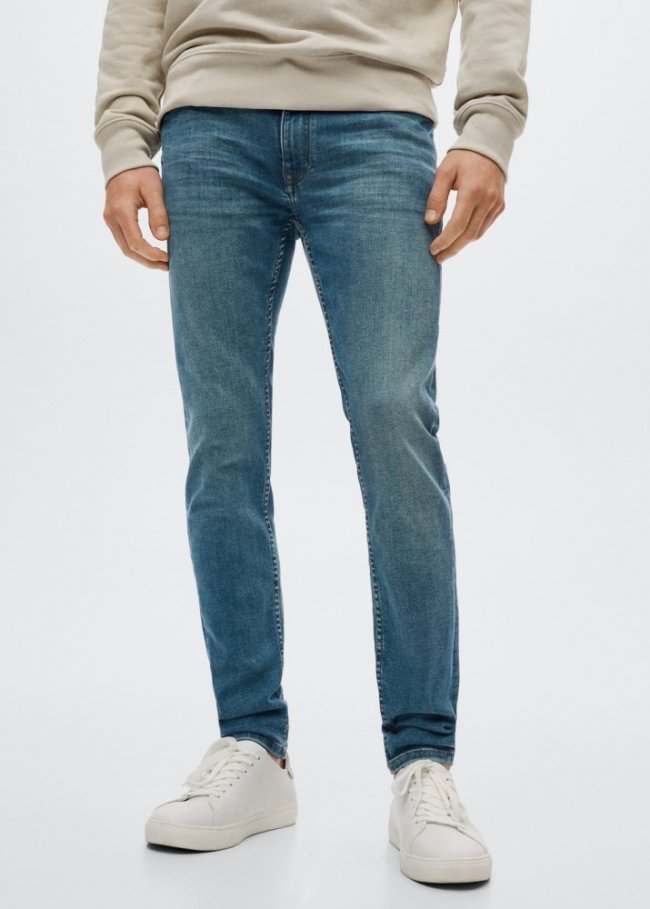 Mango Jeans Jude skinny fit - Verde menta