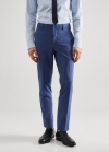 Mango Pantalón traje París super slim fit - Azul celeste
