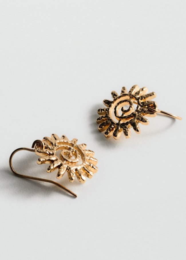 Mango Pendientes colgantes - Oro