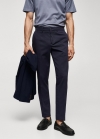 Mango Pantalón chino slim fit - Azul tinta