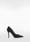 Mango Zapato punta tacón - Negro