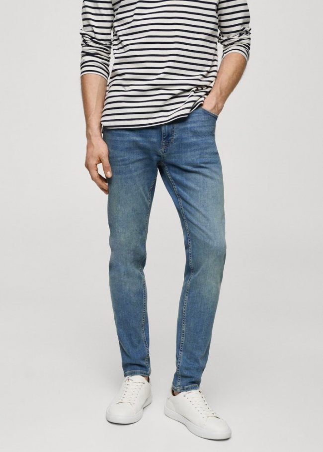 Mango Jeans Jude skinny fit - Verde menta