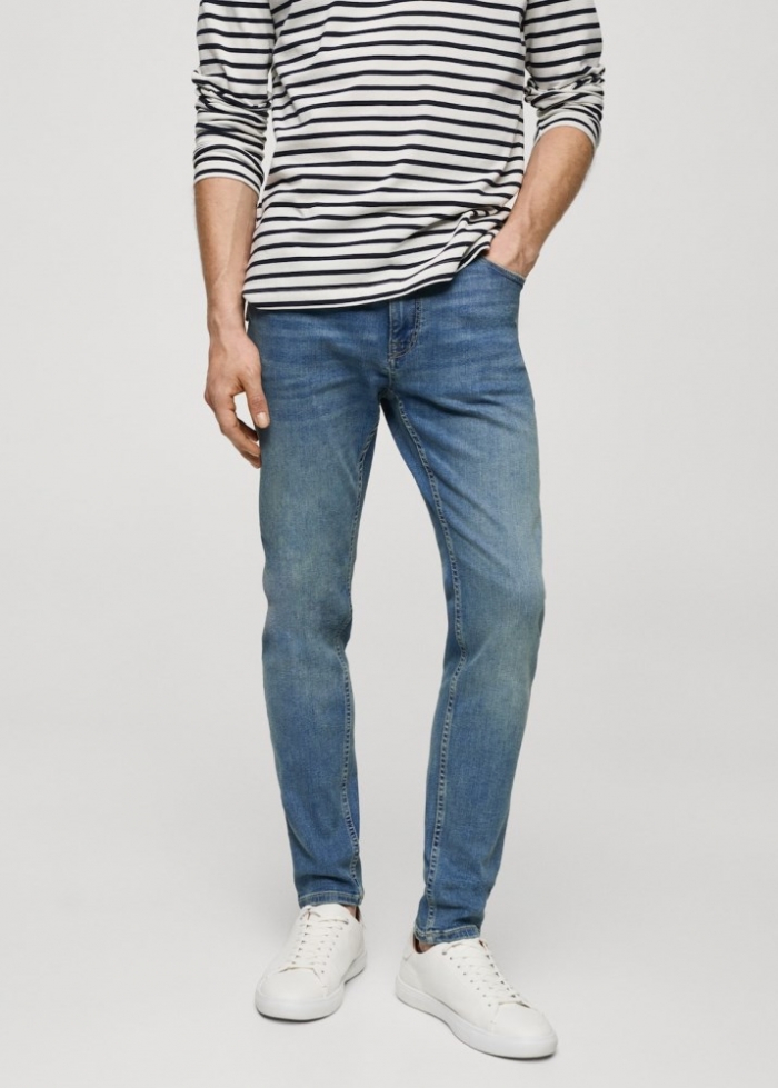 Mango Jeans Jude skinny fit - Verde menta