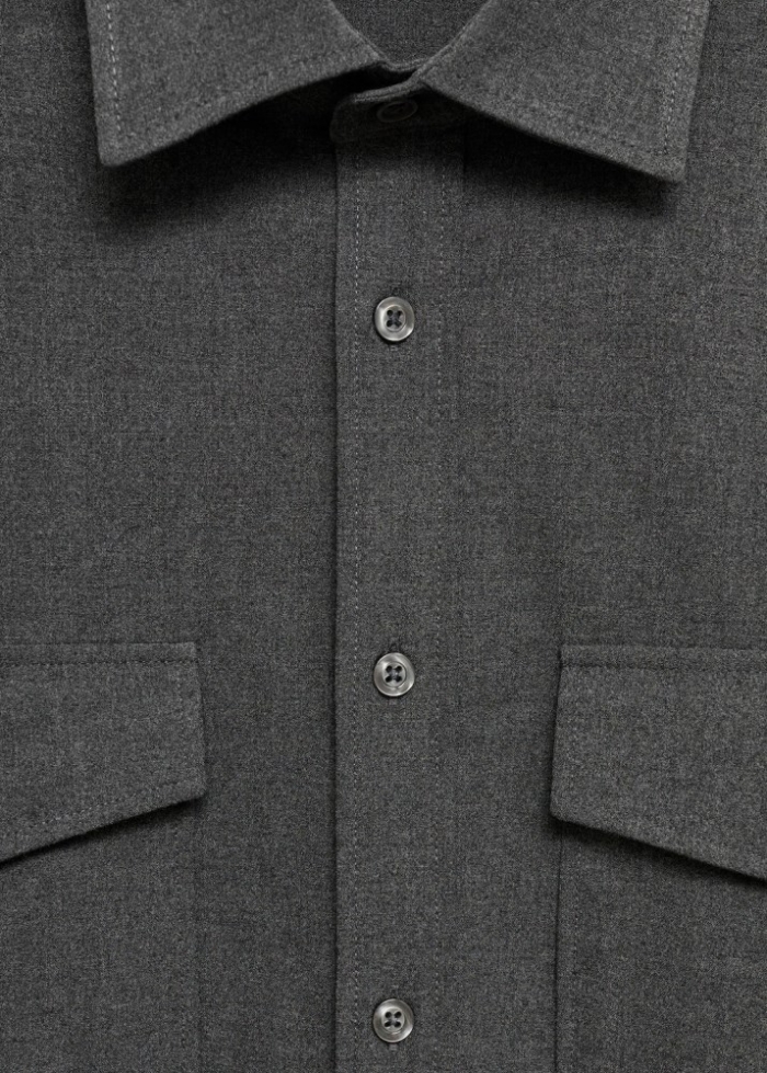Mango Camisa polanu - Gris
