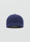 Mango Gorra mensaje bordado - Azul marino oscuro