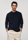 Mango Jersey punto medio regular fit - Azul marino oscuro