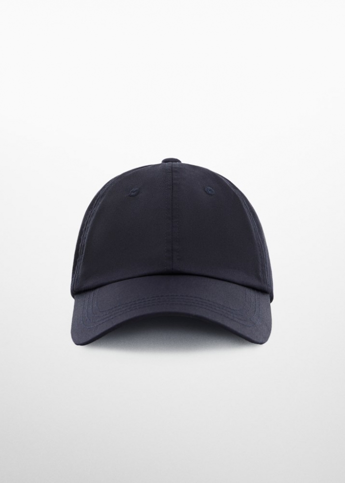 Mango Gorra algodón visera - Azul marino oscuro