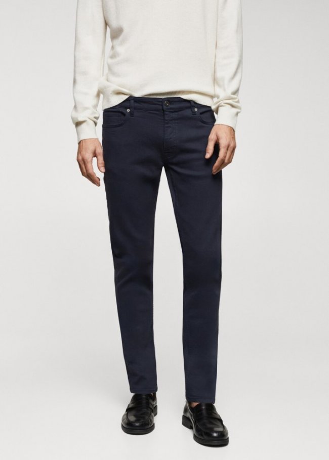 Mango Jeans Billy skinny - Azul marino oscuro
