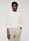 Mango Jersey punto fino algodón - Blanco roto